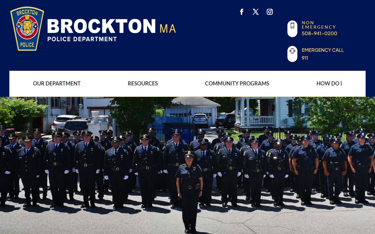 Brockton Police Department website for Brockton warrant records