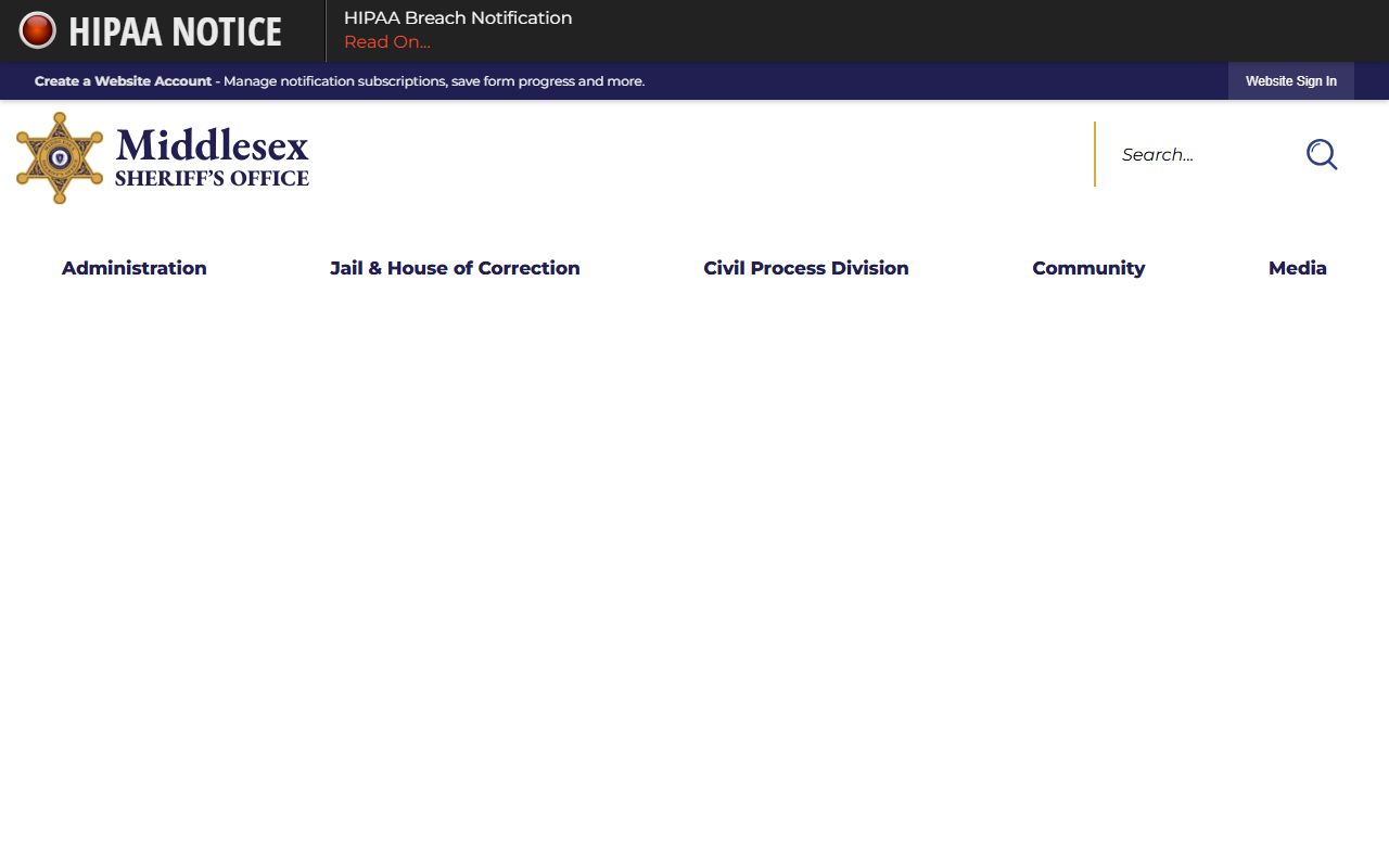 County sheriff office information for Chicopee warrant records